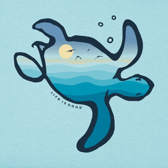 Women's Turtlescape Sleeveless High-LowTank 4 Women's Turtlescape Sleeveless High-LowTank - Image 2