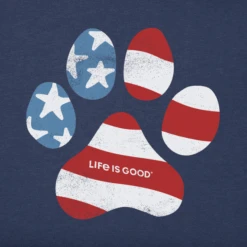 Women's US Flag Paw Sleeveless High-Low Crusher Tank -Clothes Style Shop Womens US Flag Paw Sleeveless HighLow Crusher Tank 103087 2 lg