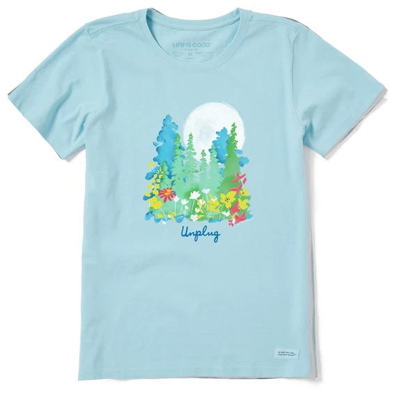 Women's Unplug Wildflowers Short SleeveTee 3 Women's Unplug Wildflowers Short SleeveTee