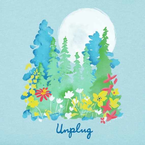 Women's Unplug Wildflowers Short SleeveTee 4 Women's Unplug Wildflowers Short SleeveTee - Image 2