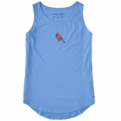 Women's Vintage Cardinal Sleeveless High-Low Crusher Tank
