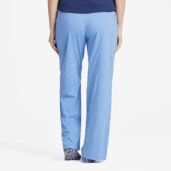 Women's Vintage Flowers Pattern Snuggle Up Sleep Pant -Clothes Style Shop Womens Vintage Flowers Pattern Snuggle Up Sleep Pant 99679 2 lg