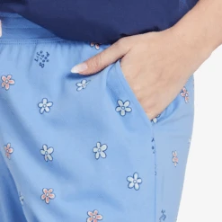 Women's Vintage Flowers Pattern Snuggle Up Sleep Pant -Clothes Style Shop Womens Vintage Flowers Pattern Snuggle Up Sleep Pant 99679 4 lg