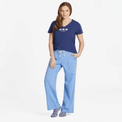 Women's Vintage Flowers Pattern Snuggle Up Sleep Pant -Clothes Style Shop Womens Vintage Flowers Pattern Snuggle Up Sleep Pant 99679 5 lg