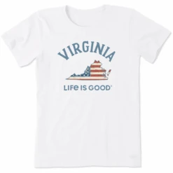 Women's Virginia Arched Flag Crusher Tee