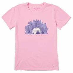 Women's Washy Macro-Micro Daisy Short SleeveTee