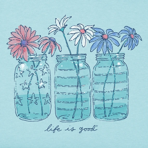 Women's Watercolor Patriotic Flowers Sleeveless High-Low Crusher Tank 4 Women's Watercolor Patriotic Flowers Sleeveless High-Low Crusher Tank - Image 2