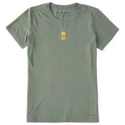 Women's Watercolor Smiley BeerCrusher Tee