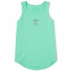 Women's Watercolor Turtle Sleeveless High-LowTank -Clothes Style Shop Womens Watercolor Turtle Sleeveless HighLow Crusher Tank 116619 1 lg