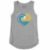 Women's Waveheart Sleeveless High-Low Crusher Tank