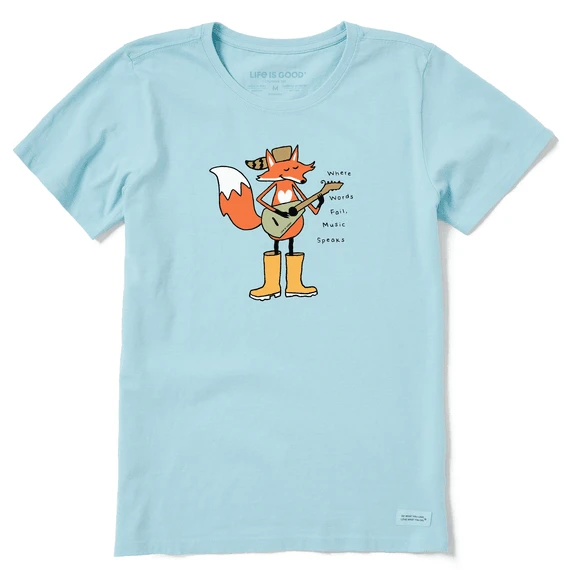 Women's When Words Fail, Music Speaks Short SleeveTee 3 Women's When Words Fail, Music Speaks Short SleeveTee