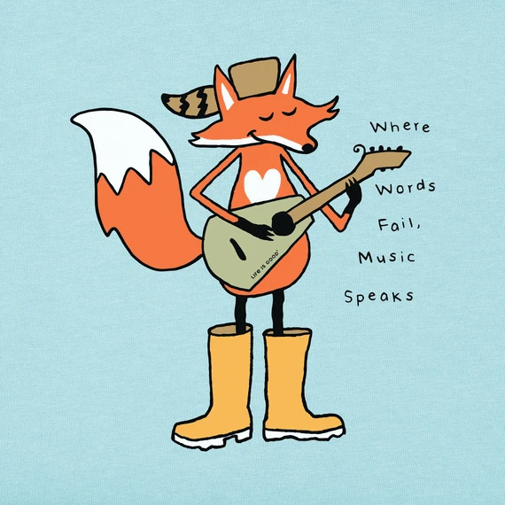 Women's When Words Fail, Music Speaks Short SleeveTee 4 Women's When Words Fail, Music Speaks Short SleeveTee - Image 2