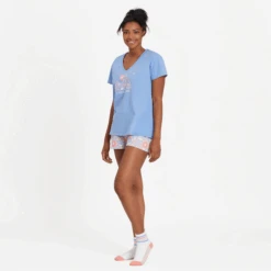 Women's Wildflower Hike Snuggle Up Relaxed Sleep Vee -Clothes Style Shop Womens Wildflower Hike Snuggle Up Relaxed Sleep Vee 80969 4 lg