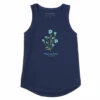 Women's Wildflower Peace On Earth Sleeveless High-Low Crusher Tank