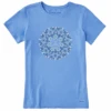 Women's Wildflower Primal MandalaCrusher Tee -Clothes Style Shop Womens Wildflower Primal Mandala Short Sleeve Crusher Tee 89273 1 lg
