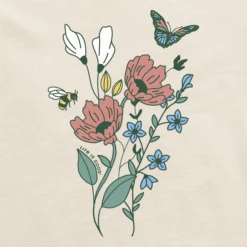 Women's Wildflowers Bouquet Sleeveless High-LowTank -Clothes Style Shop Womens Wildflowers Bouquet Sleeveless HighLow Crusher Tank 116615 2 lg