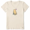 Women's Winnie & ButterflyCrusher Vee -Clothes Style Shop Womens Winnie Butterfly Short Sleeve Crusher Vee 99182 1 lg