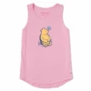 Women's Winnie & Butterfly Sleeveless High-Low Crusher Tank