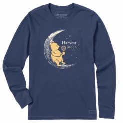 Women's Winnie Harvest Moon Sunflower Long Sleeve Crusher Tee