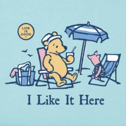 Women's Winnie & P I Like It Here Beach Sleeveless High-LowTank -Clothes Style Shop Womens Winnie P I Like it Here Beach Sleeveless HighLow CrusherLITE Tank 111027 2 lg