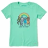Women's Wizard Of Oz Friendship Short SleeveTee -Clothes Style Shop Womens Wizard of Oz Friendship Short Sleeve CrusherLITE Tee 102513 1 lg
