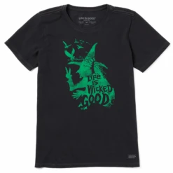 Women's Wizard Of Oz Life Is Wicked Good Witch Short SleeveTee