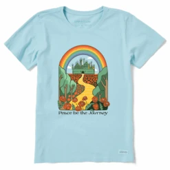 Women's Wizard Of Oz Peace Be The Journey Short SleeveTee