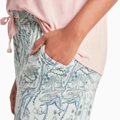 Women's Woodland Floral Pattern Lightweight Sleep Pant -Clothes Style Shop Womens Woodland Floral Pattern Lightweight Sleep Pant 89116 4 lg