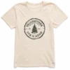 Women's Yellowstone StumpCrusher Tee 2 Women's Yellowstone StumpCrusher Tee -Clothes Style Shop Womens Yellowstone Stump Short Sleeve Crusher Tee 97201 1 lg