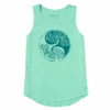 Women's Yin Yang Trees High-Low Crusher Tank