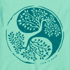 Women's Yin Yang Trees High-Low Crusher Tank -Clothes Style Shop Womens Yin Yang Trees High Low Crusher Tank 94277 2 lg