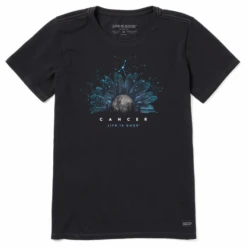 Women's Zodiac Moonflower Cancer Crusher Tee